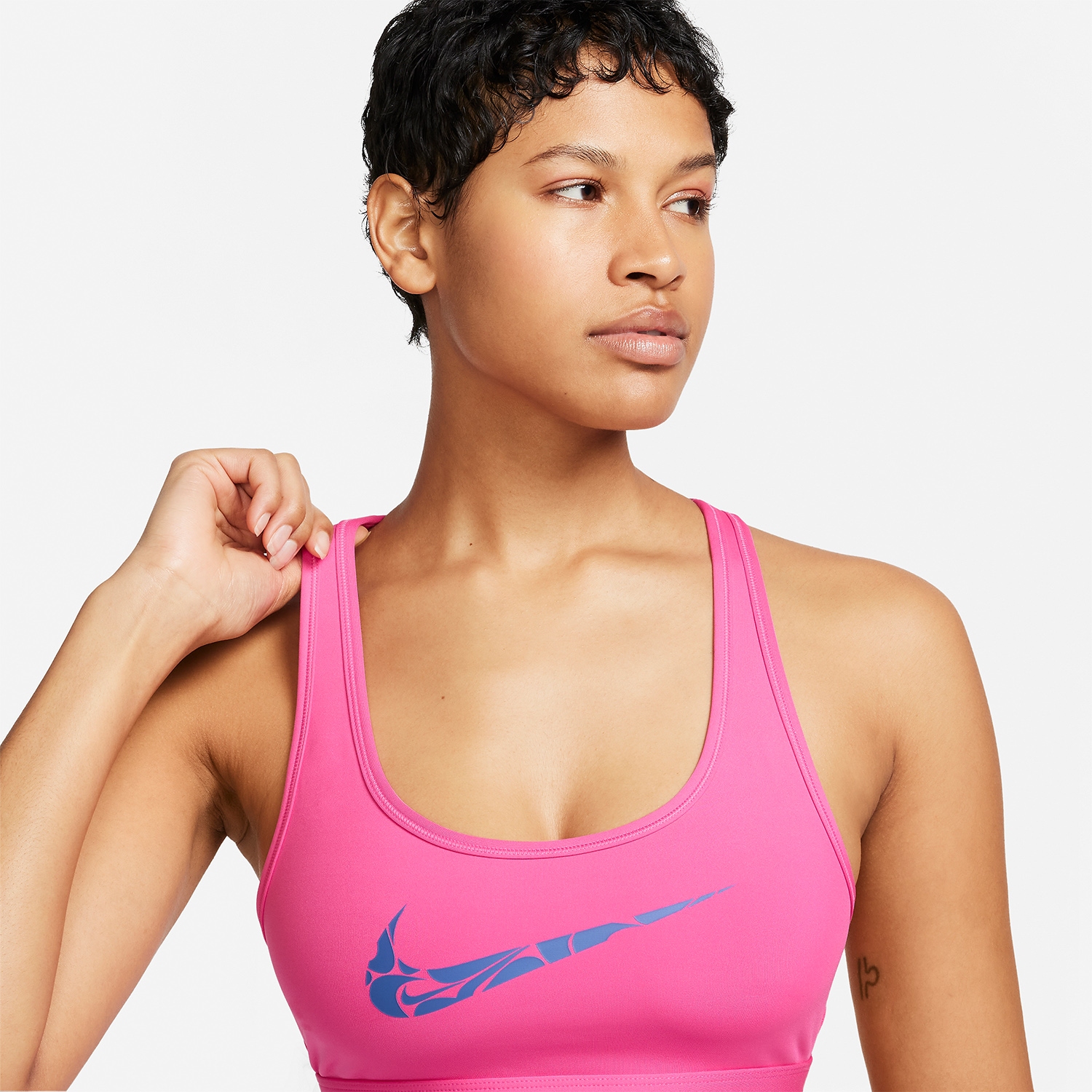 Nike Swoosh Reggiseno Sportivo Alchemy Pink/Hyper Royal