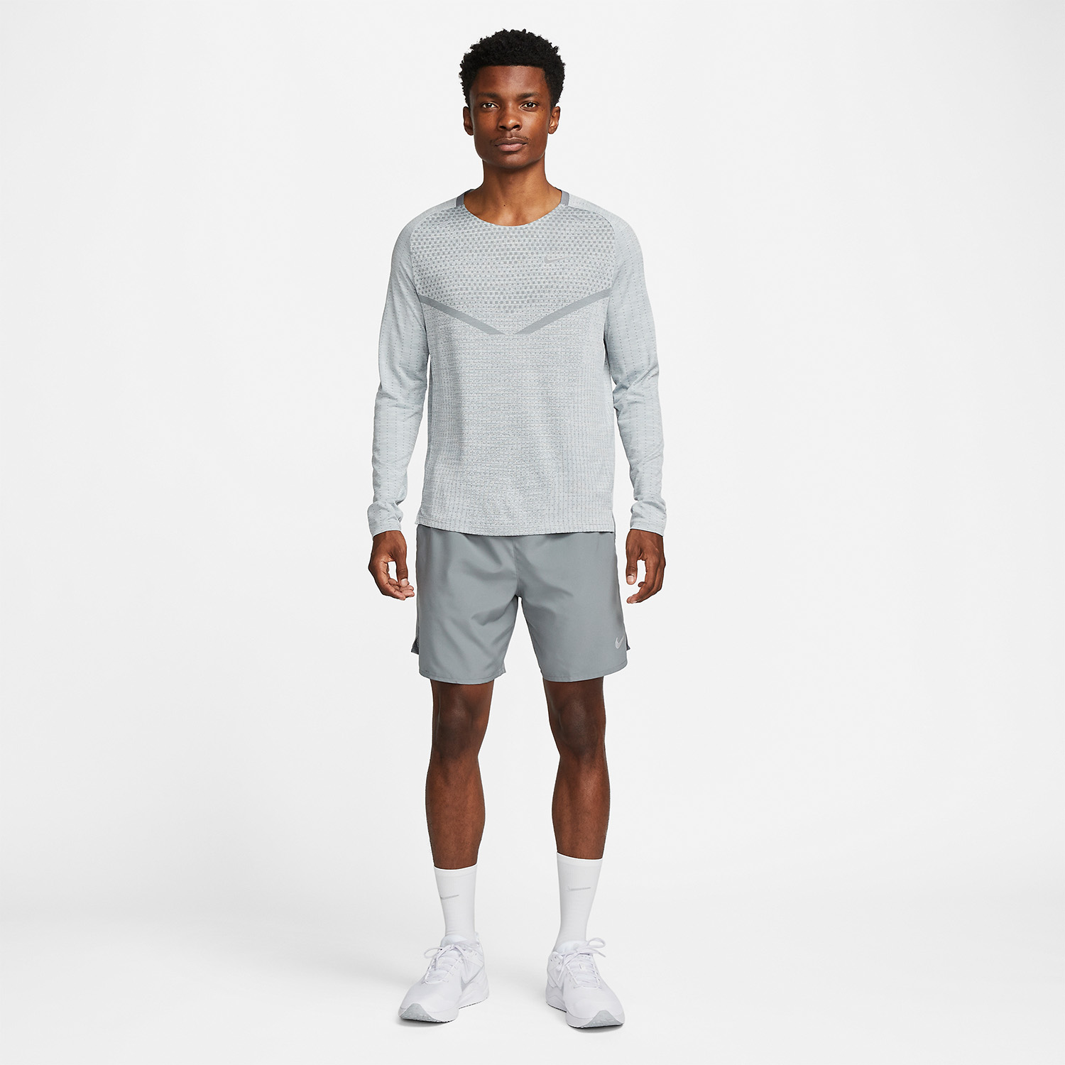 Nike Challenger Logo 7in Pantaloncini Smoke Grey/Reflective Silver