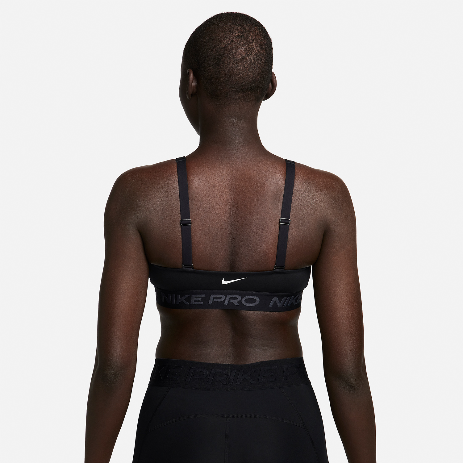Nike Pro Indy Plunge Reggiseno Sportivo Black/Anthracite/White