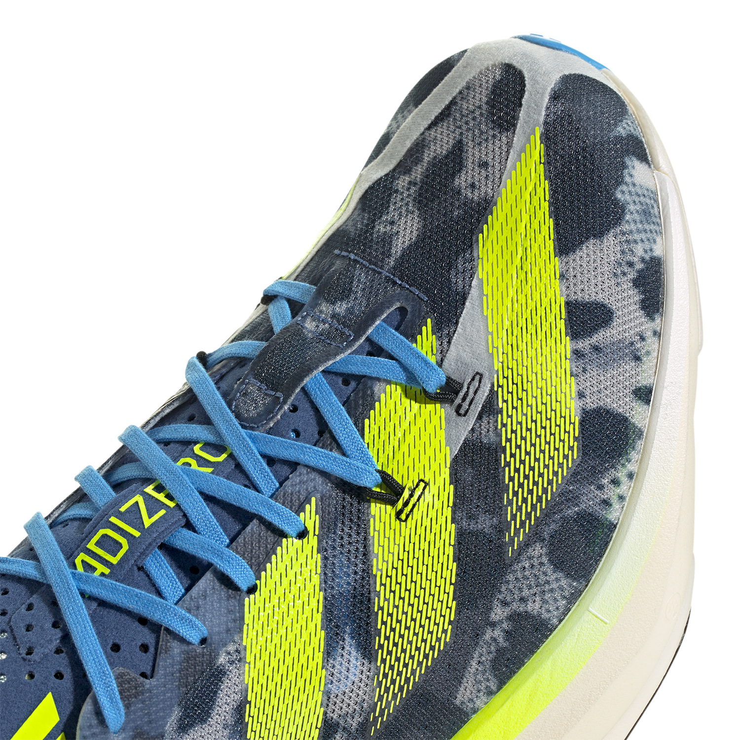 adidas adizero Adios Pro 3 Crystal White/Lucid Lemon/Blue Burst