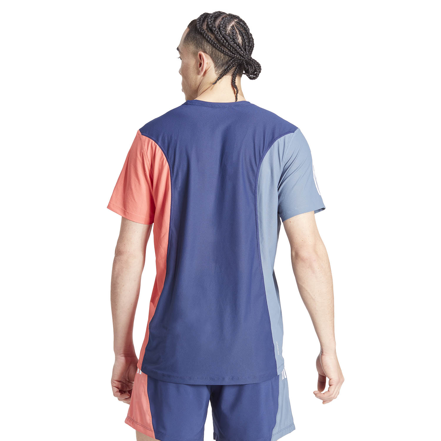 adidas Own The Run Print Maglietta Dark Blue/Preloved Ink/Preloved Scarlet