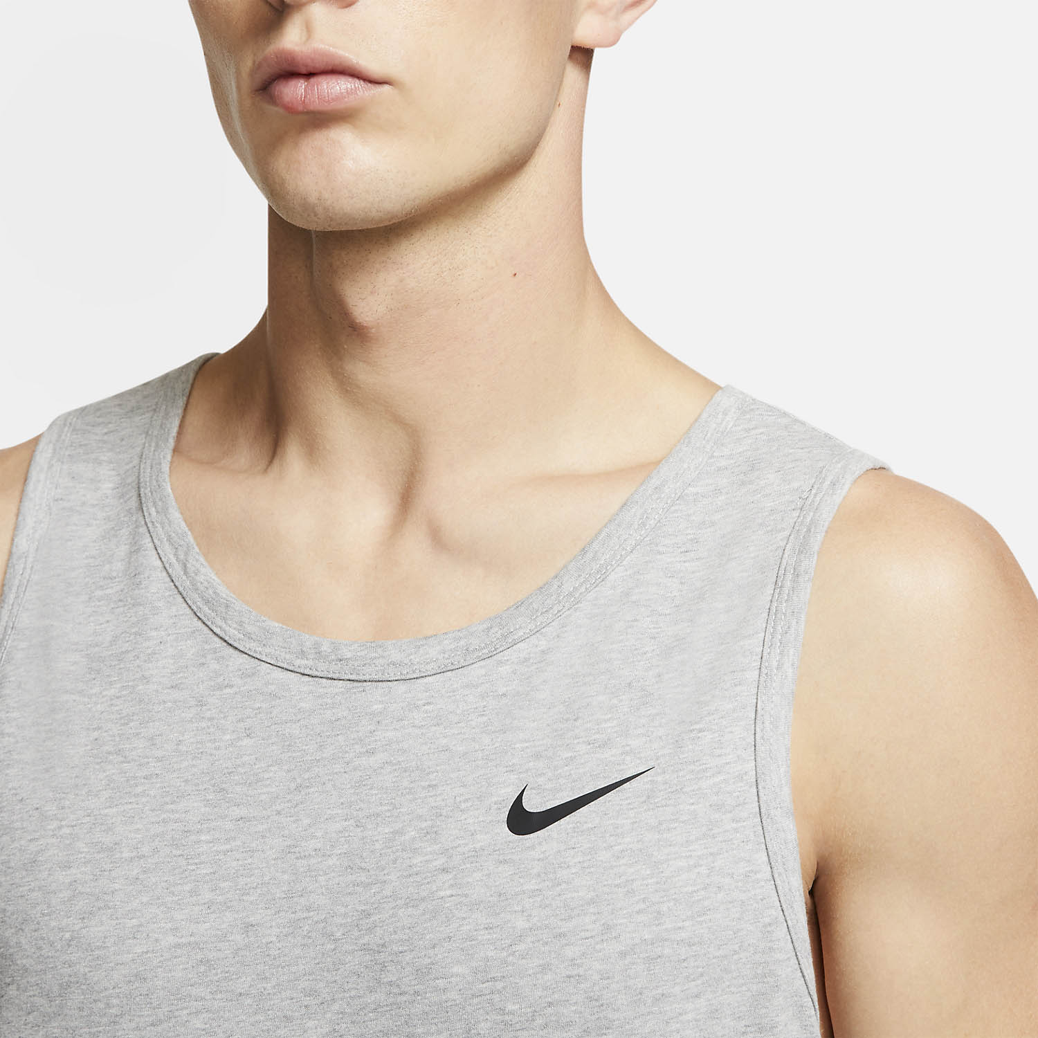 Nike Solid Dri-FIT Canotta Dark Grey Heather/Black