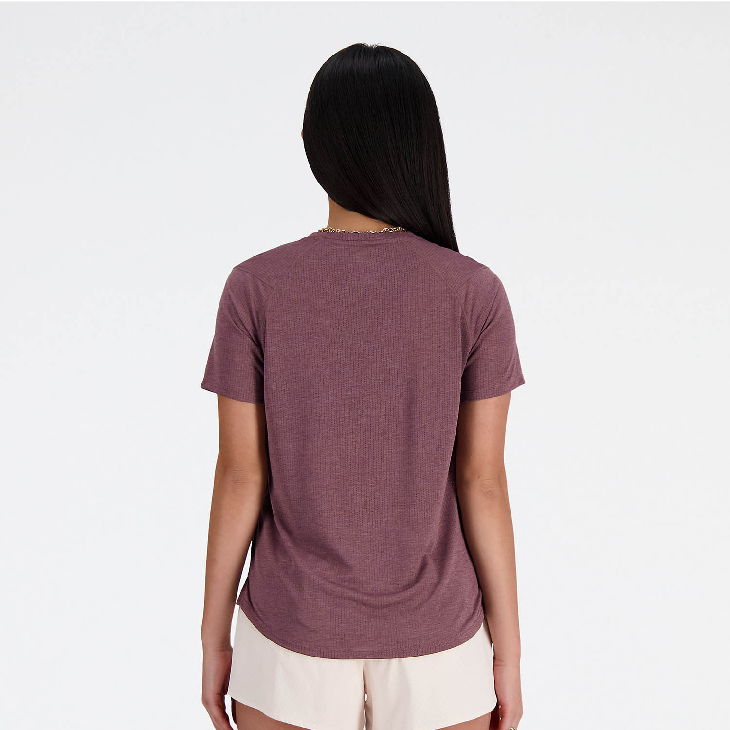 New Balance Athletics Maglietta Licorice Heather