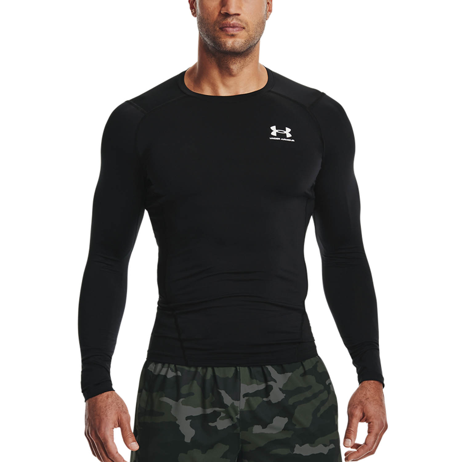 Under Armour HeatGear Compression Maglia Black/White