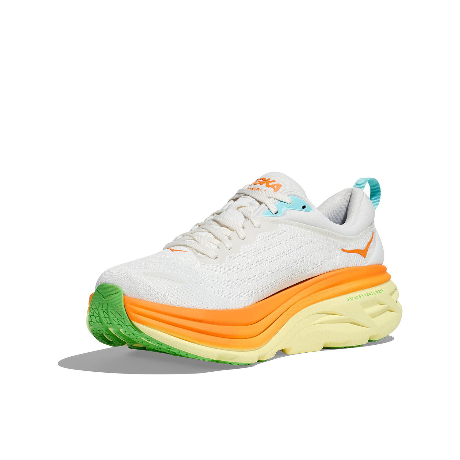 Hoka Bondi 8 Blanc De Blanc/Solar Flare