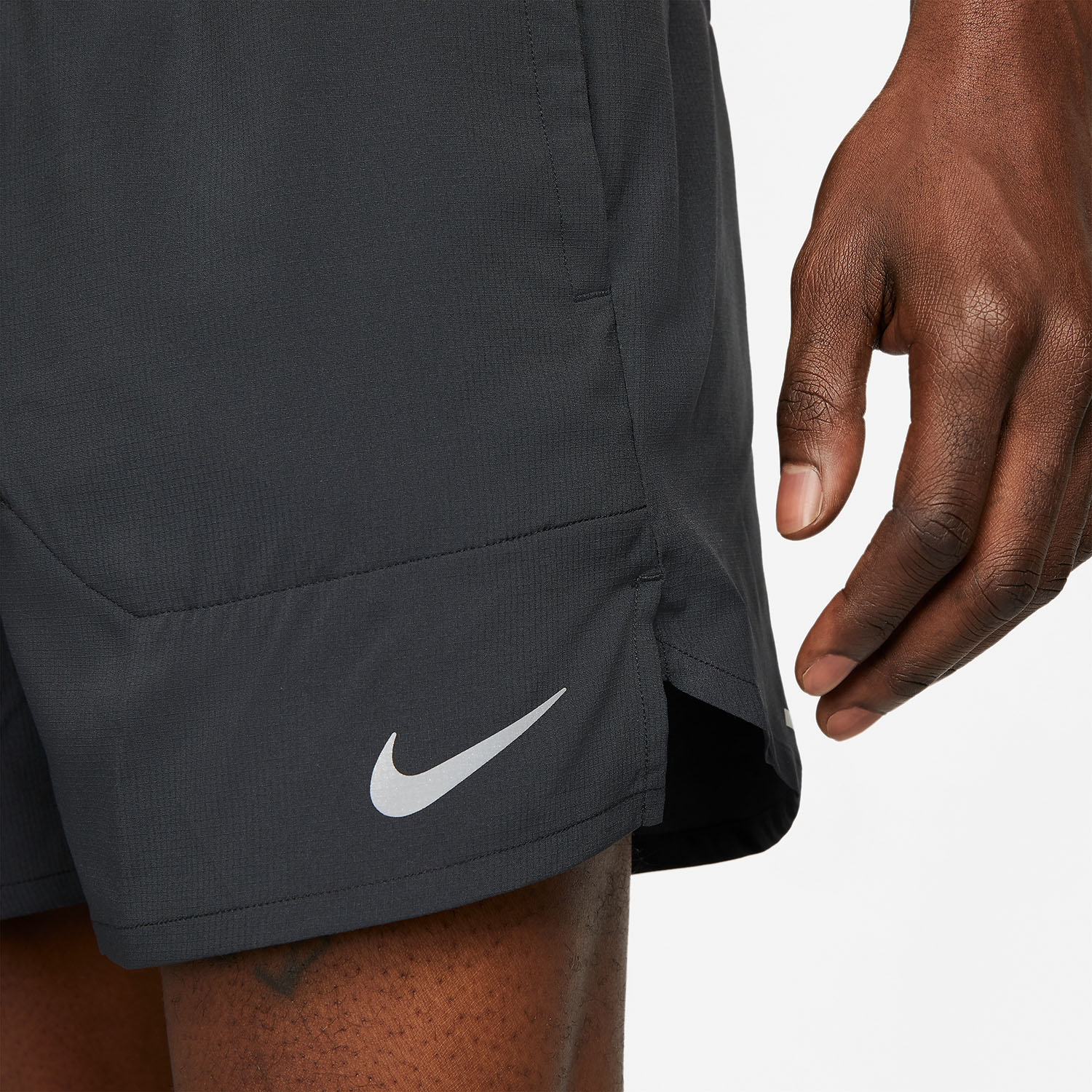 Nike Dri-FIT Stride 5in Pantaloncini Black/Reflective Silver