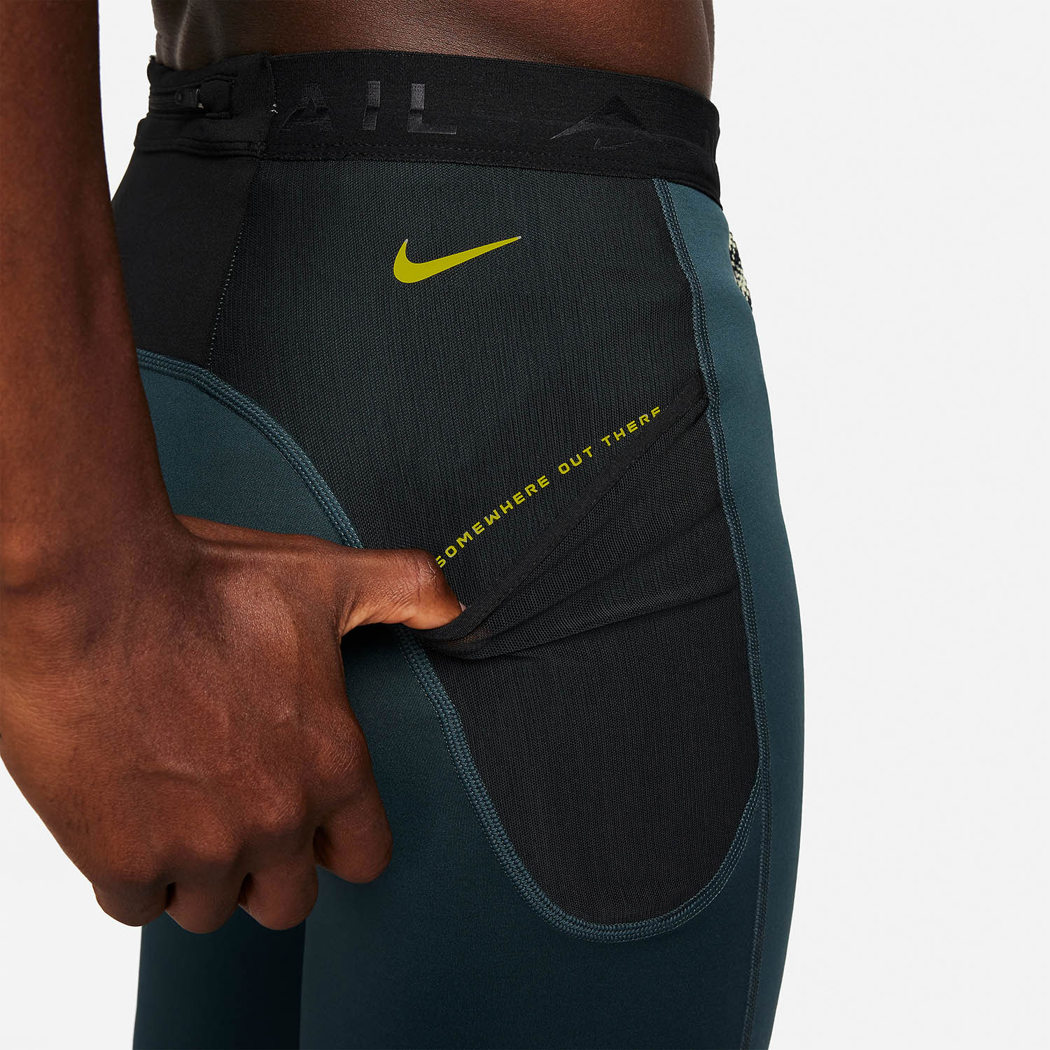 Nike Lunar Ray Winter Tights Deep Jungle/Black/Luminous Green