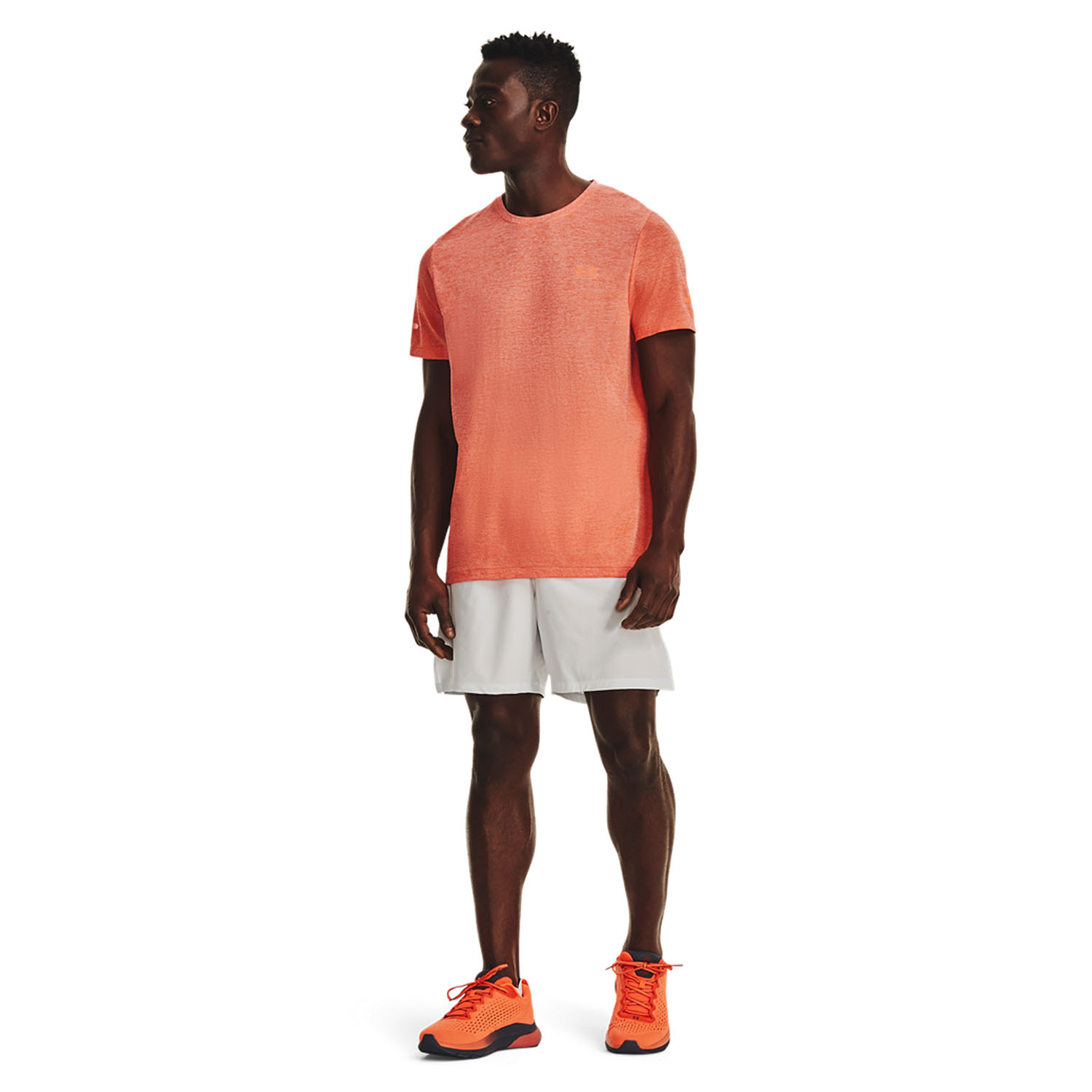 Under Armour Seamless Stride Maglietta Frosted Orange/Reflective