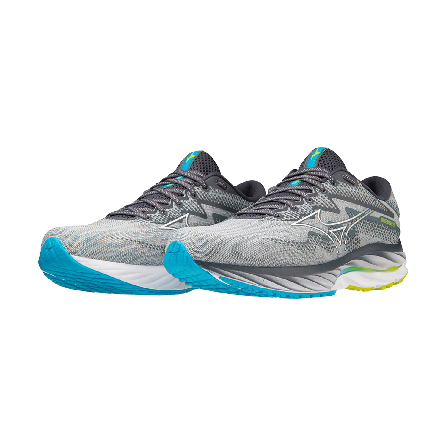 Mizuno Wave Rider 27 Pearl Blue/White/Bolt 2 Neon