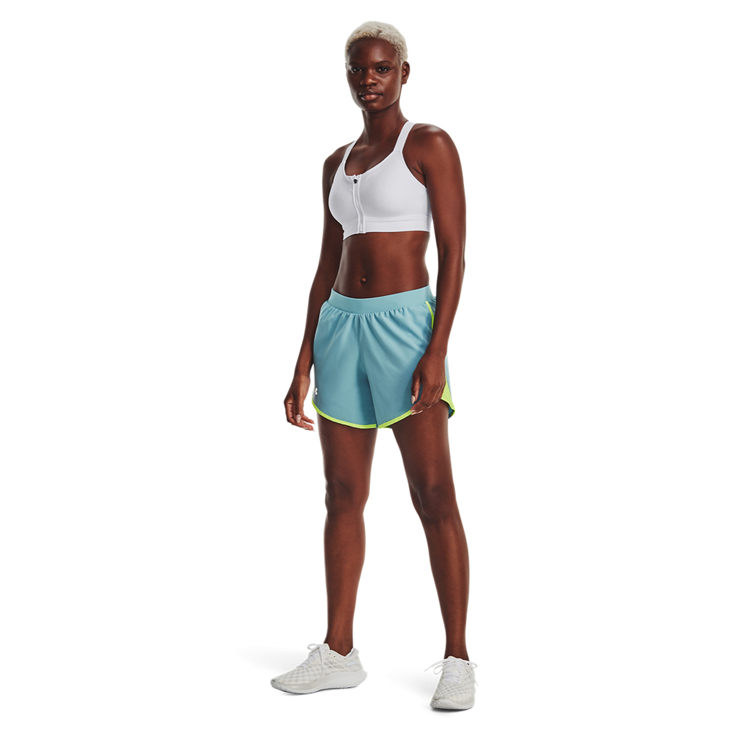 Under Armour Fly By Elite 5in Pantaloncini Still Water/Lime Surge