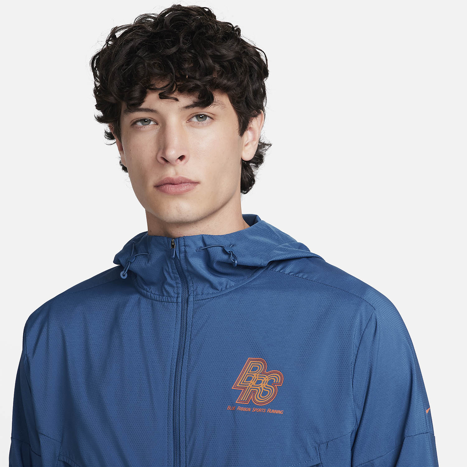 Nike Windrunner Energy Repel BRS Giacca Court Blue/Safety Orange
