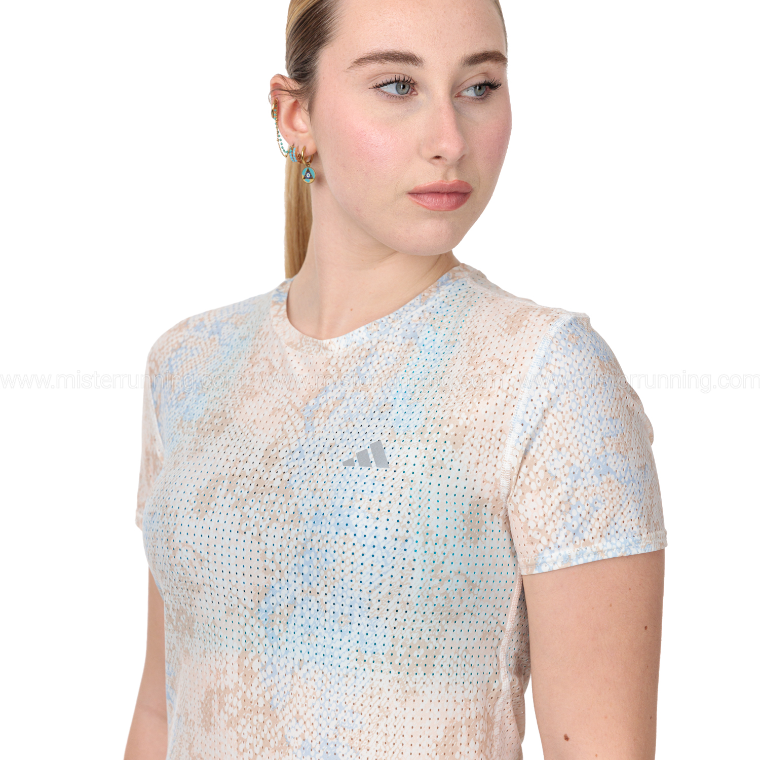 adidas Fast AOP Maglietta White/Wontau