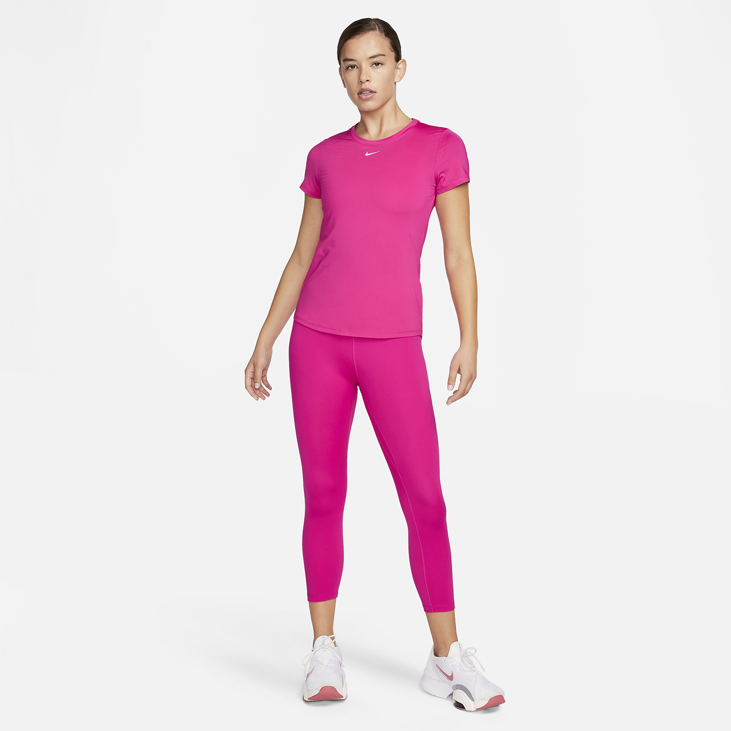 Nike One 7/8 Tights Fireberry/White