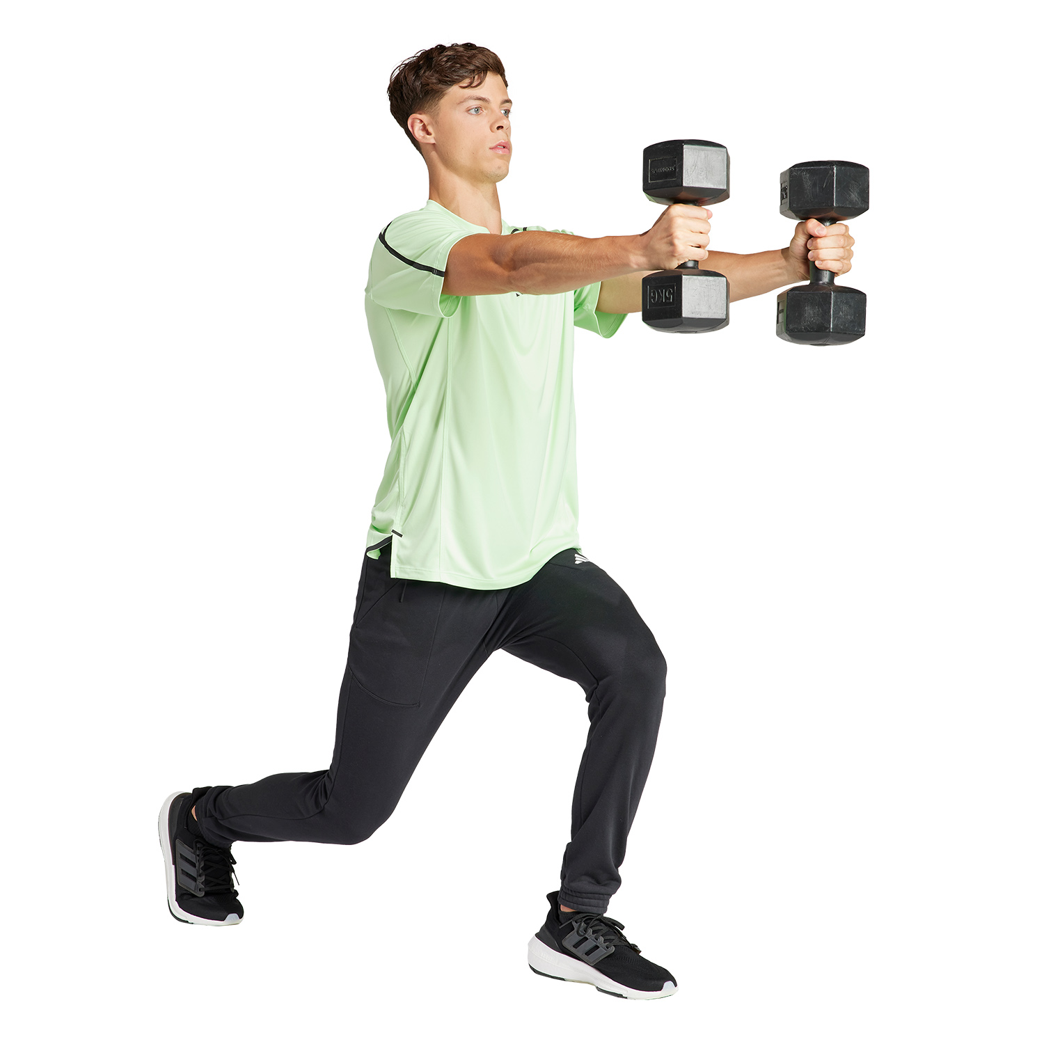 adidas D4T adistrong Maglietta Semi Green Spark/Black