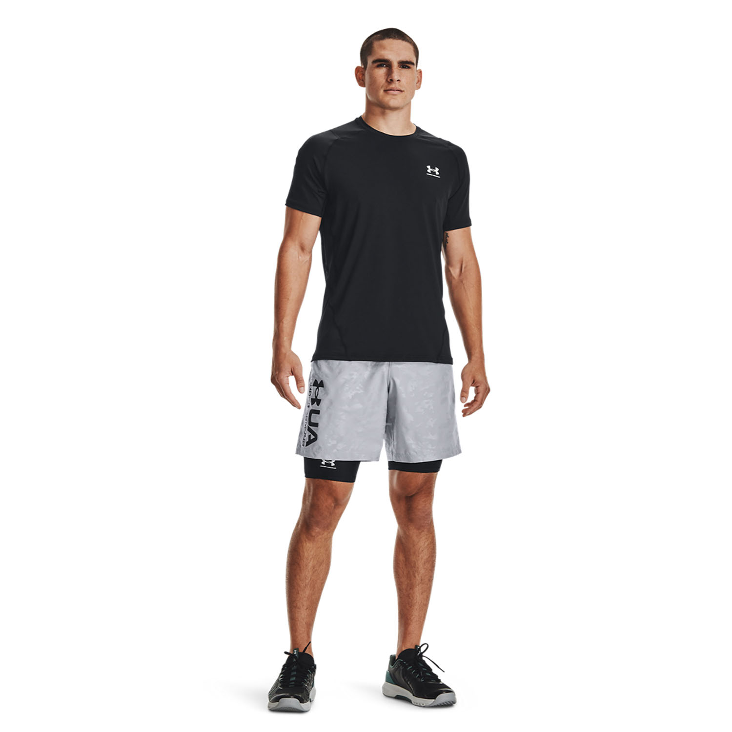 Under Armour HeatGear Pro Calzamaglia Corta Black/White