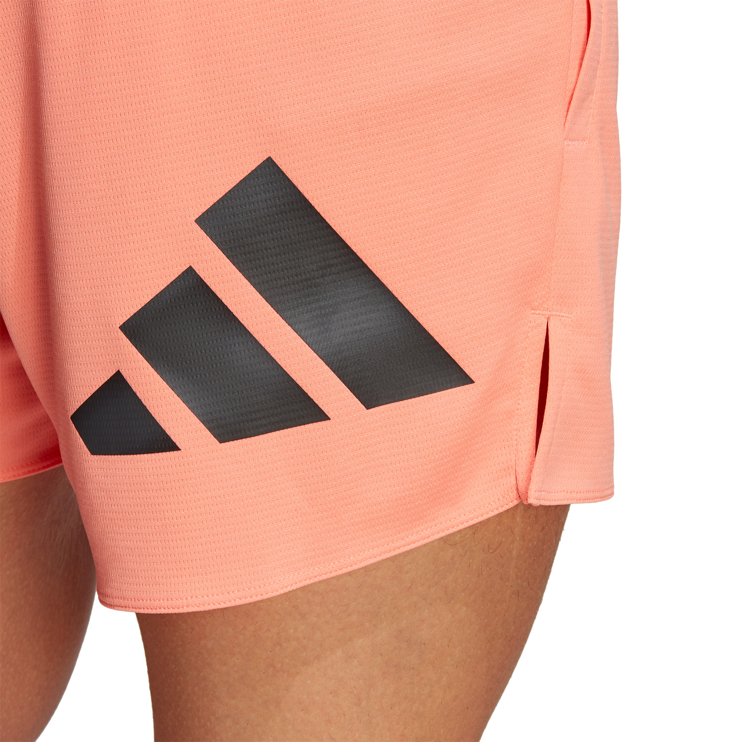 adidas Run Icons 3 Bar 5in Pantaloncini Coral Fusion
