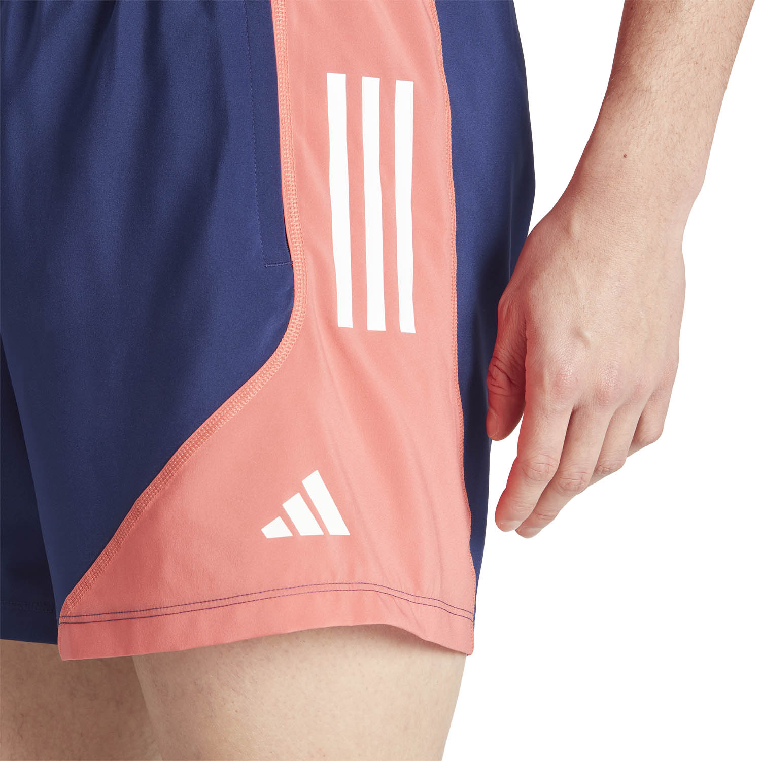 adidas Own The Run Logo 5in Pantaloncini Dark Blue/Prloin/Prelsc