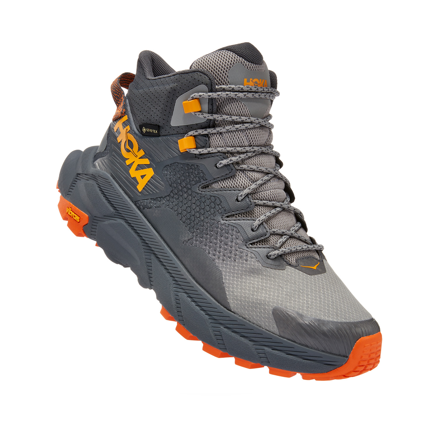 Hoka Trail Code GTX Castlerock/Persimmon Orange