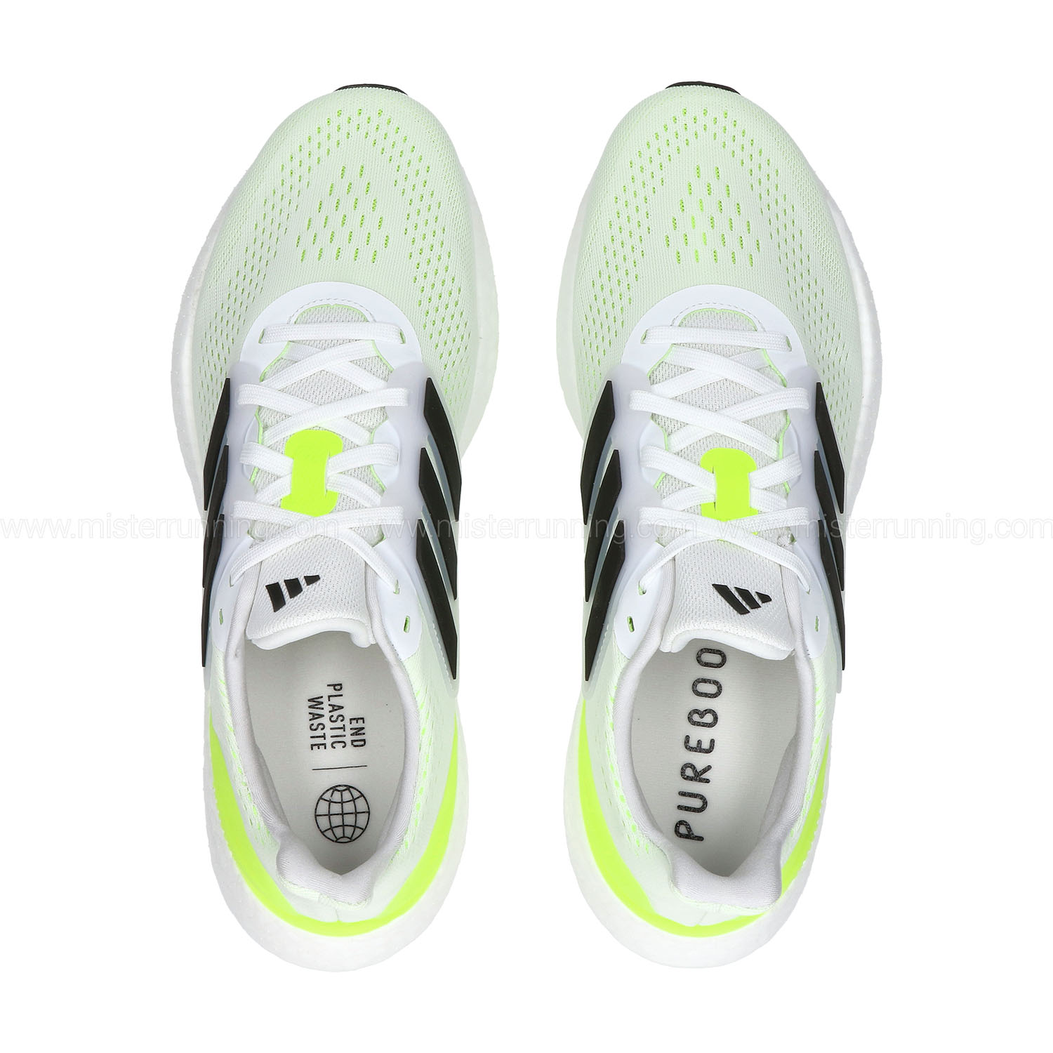 adidas Pureboost 23 Cloud White/Core Black/Lucid Lemon