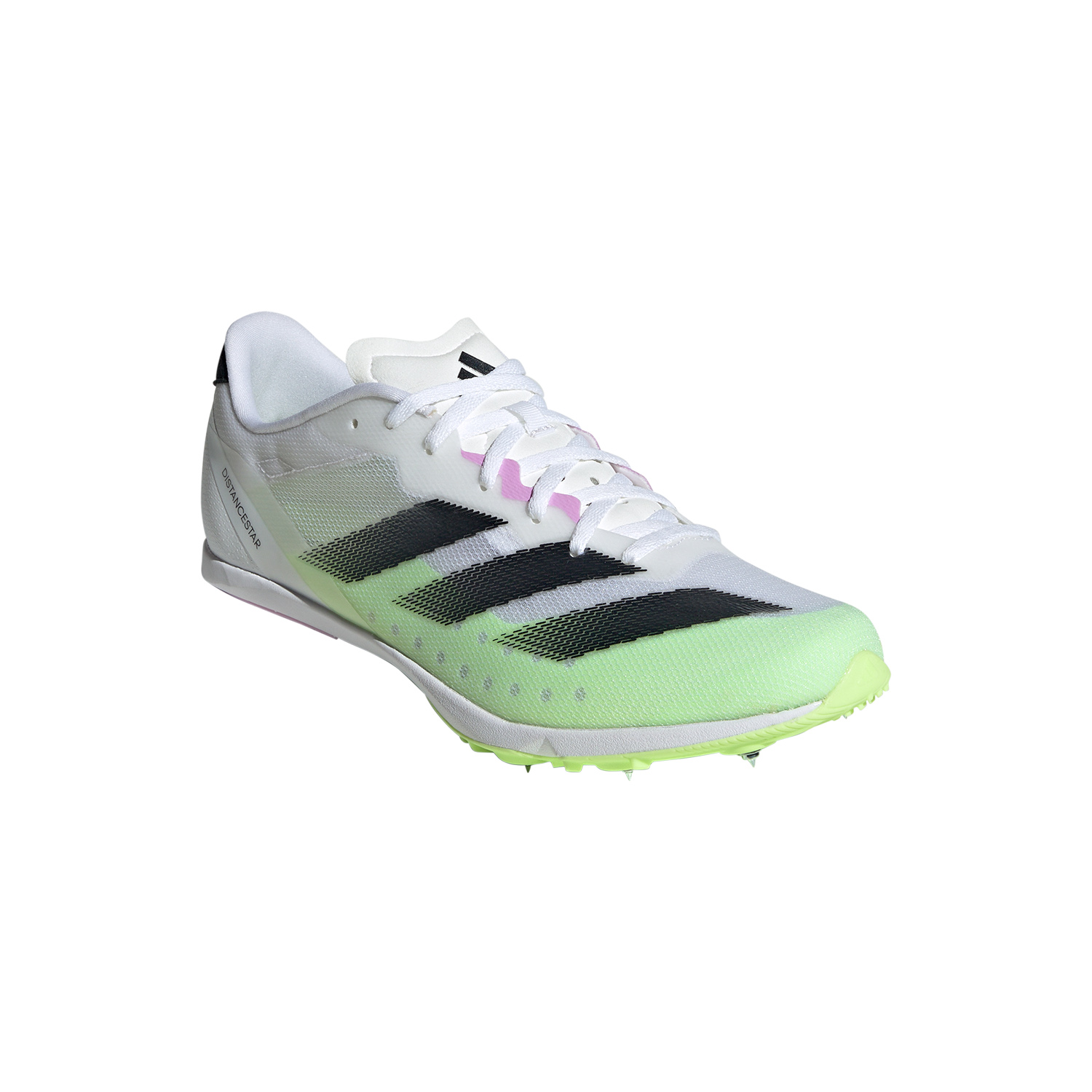 adidas adizero Distancestar Cloud White/Core Black/Green Spark