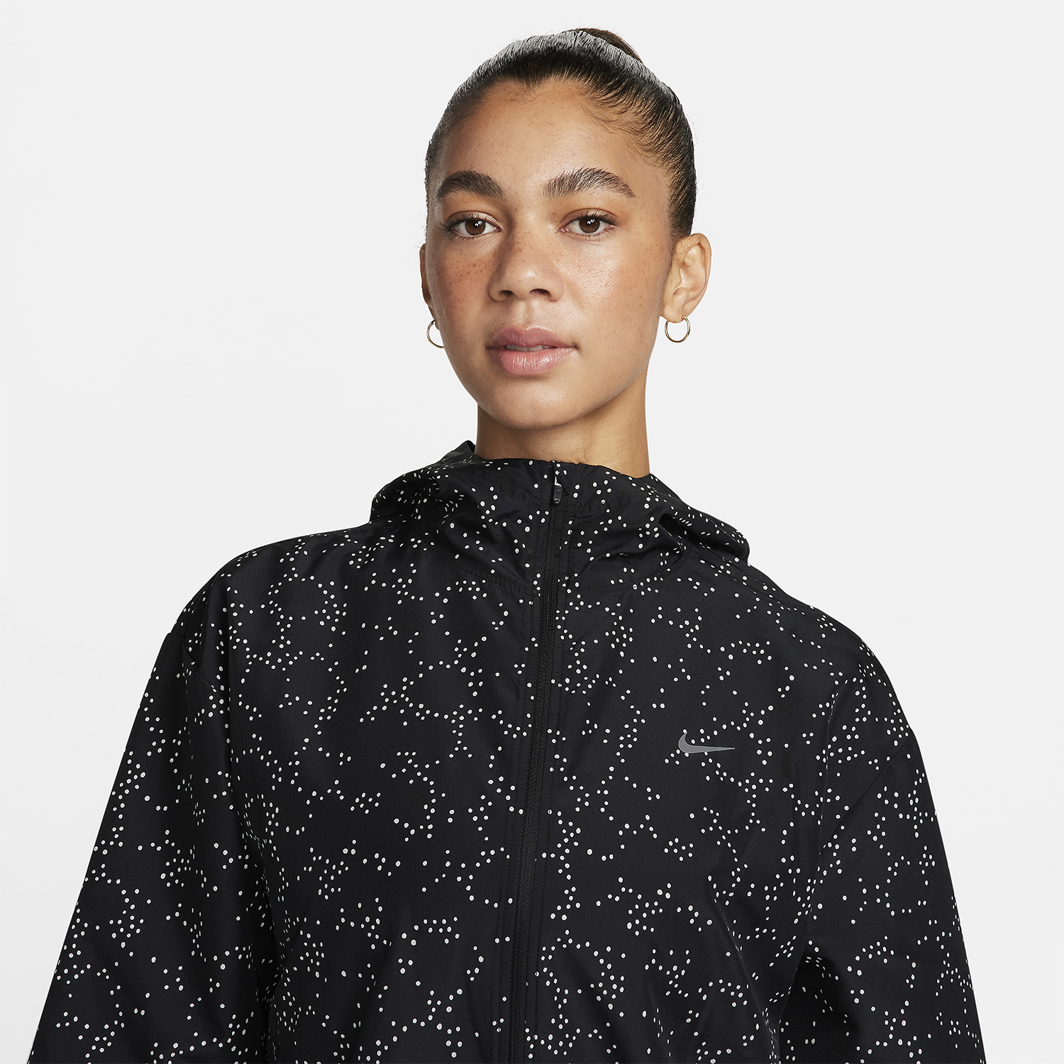 Nike Dri-FIT Logo Giacca Black/Reflective Silver