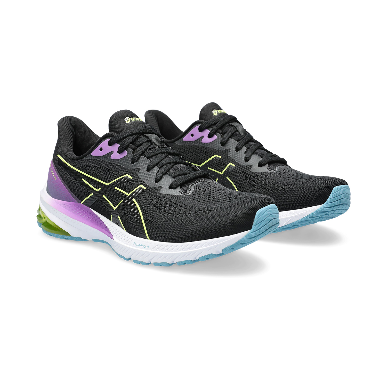 Asics GT 1000 12 Black/Glow Yellow