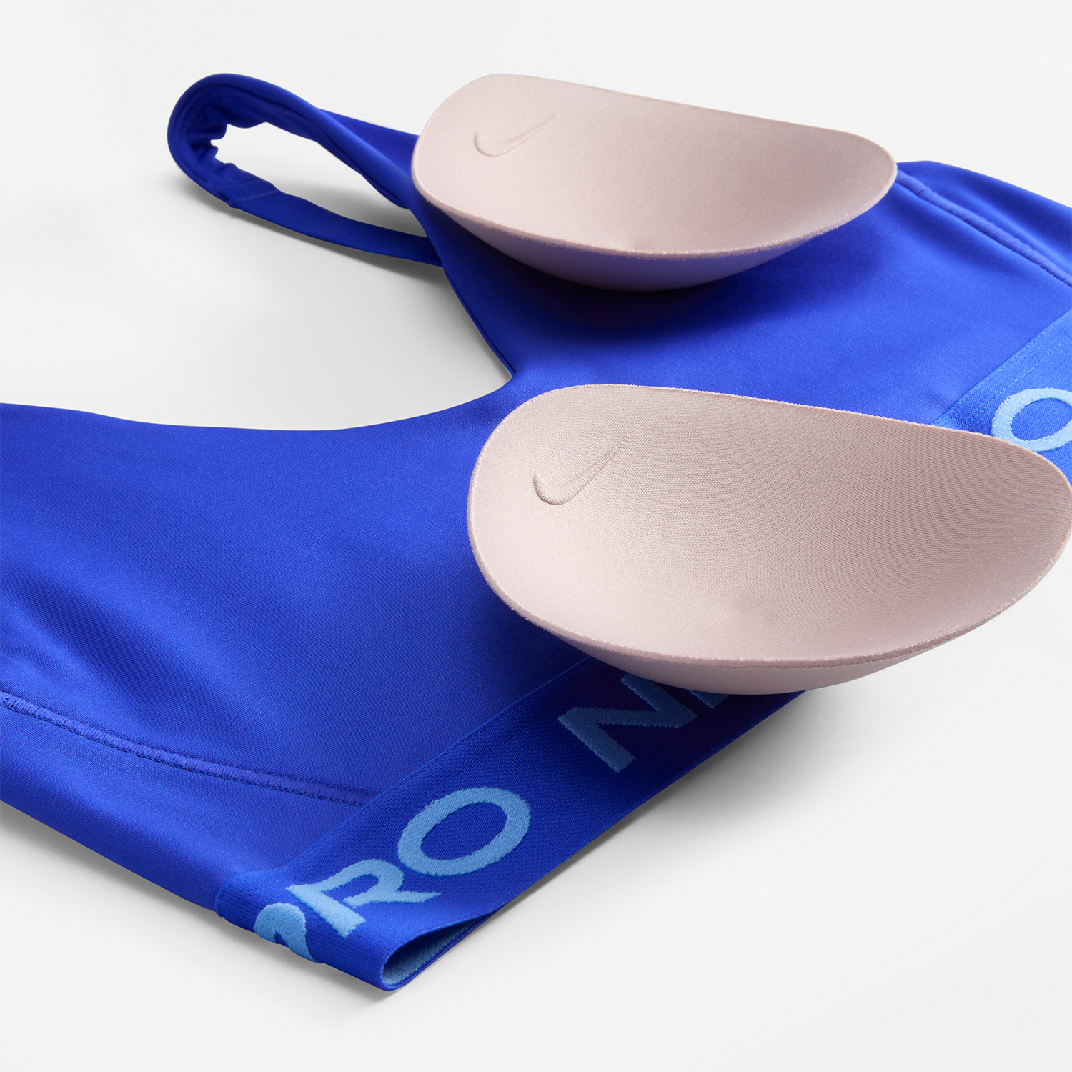 Nike Pro Indy Plunge Reggiseno Sportivo Hyper Royal/University Blue/White