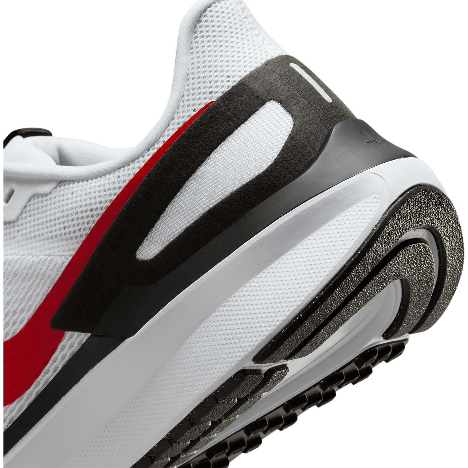 Nike Air Zoom Structure 25 White/Fire Red/Black/Light Smoke Grey
