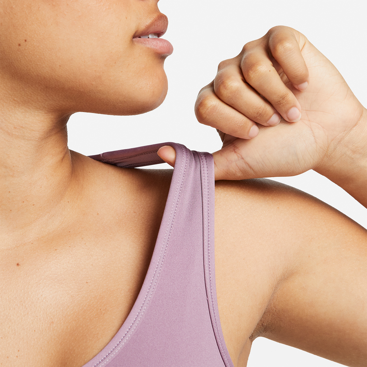 Nike Swoosh Dri-FIT Reggiseno Sportivo Violet Dust/White