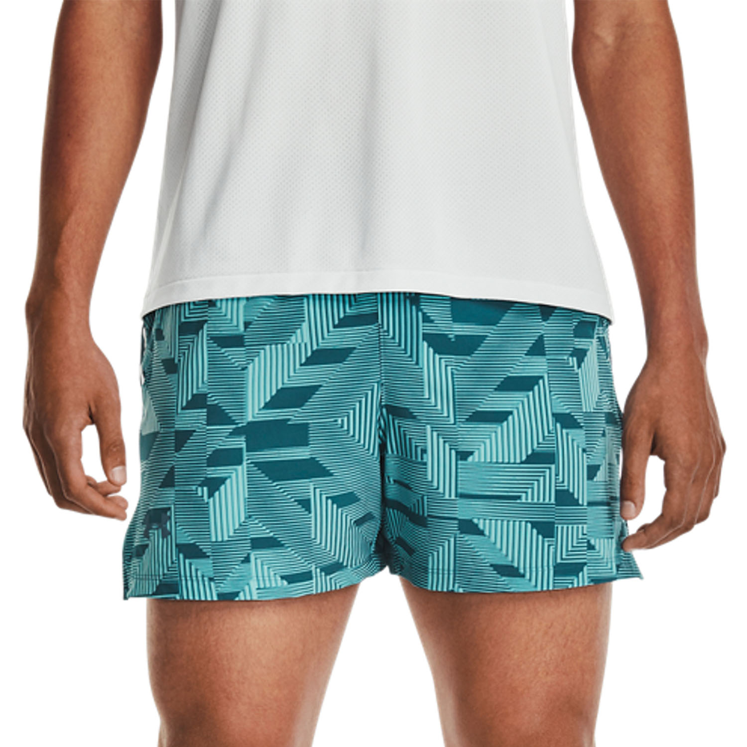 Under Armour Launch Elite Graphic 5in Pantaloncini Blue Haze/Still Water