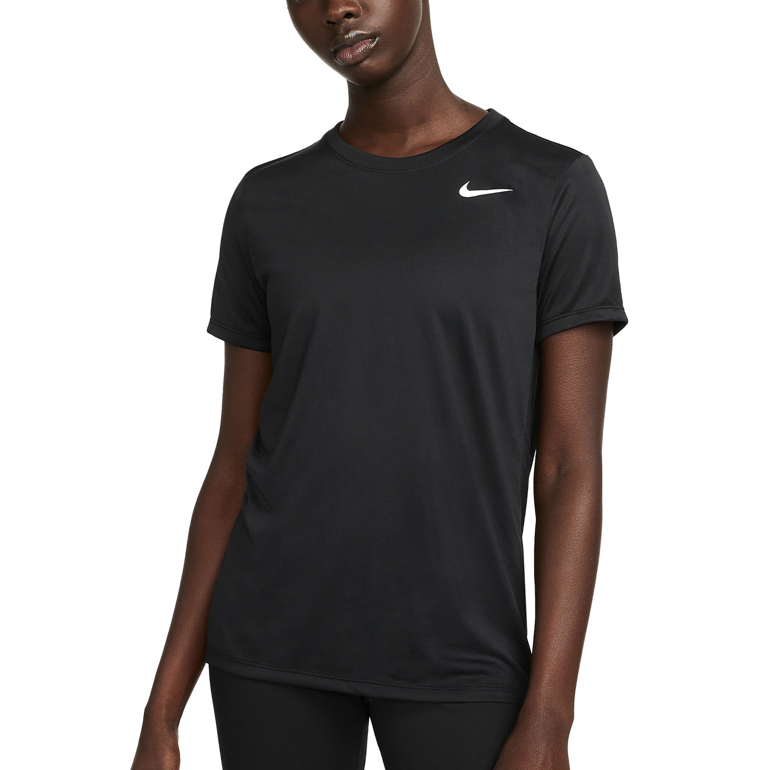Nike Dri-FIT Swoosh Maglietta Black/White