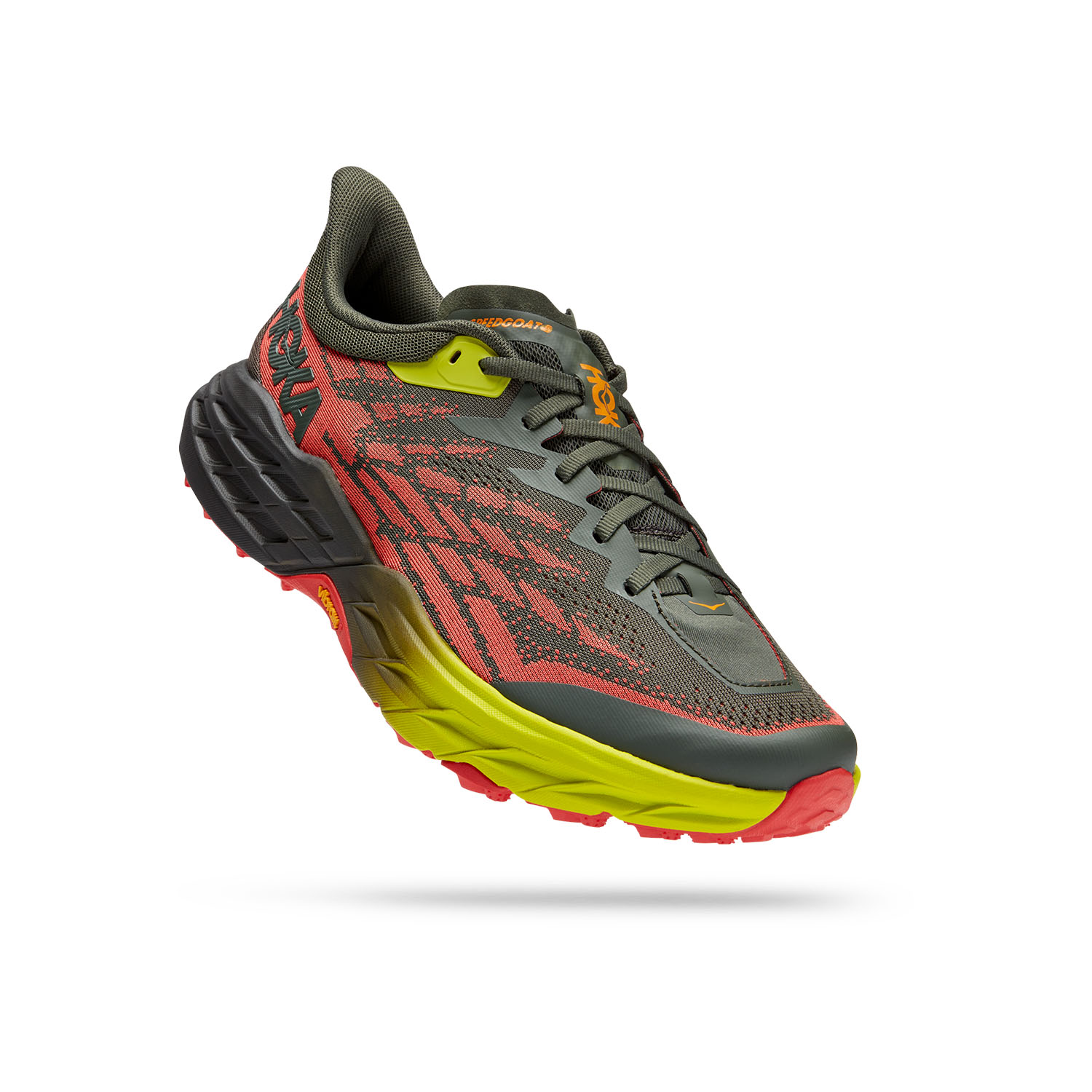 Hoka Speedgoat 5 Thyme/Fiesta