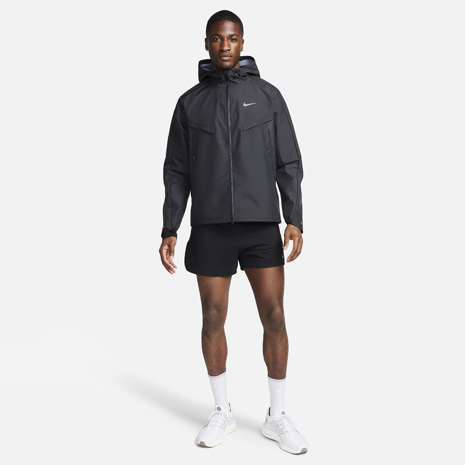 Nike Storm-FIT Windrunner Giacca Black/Reflective Silver