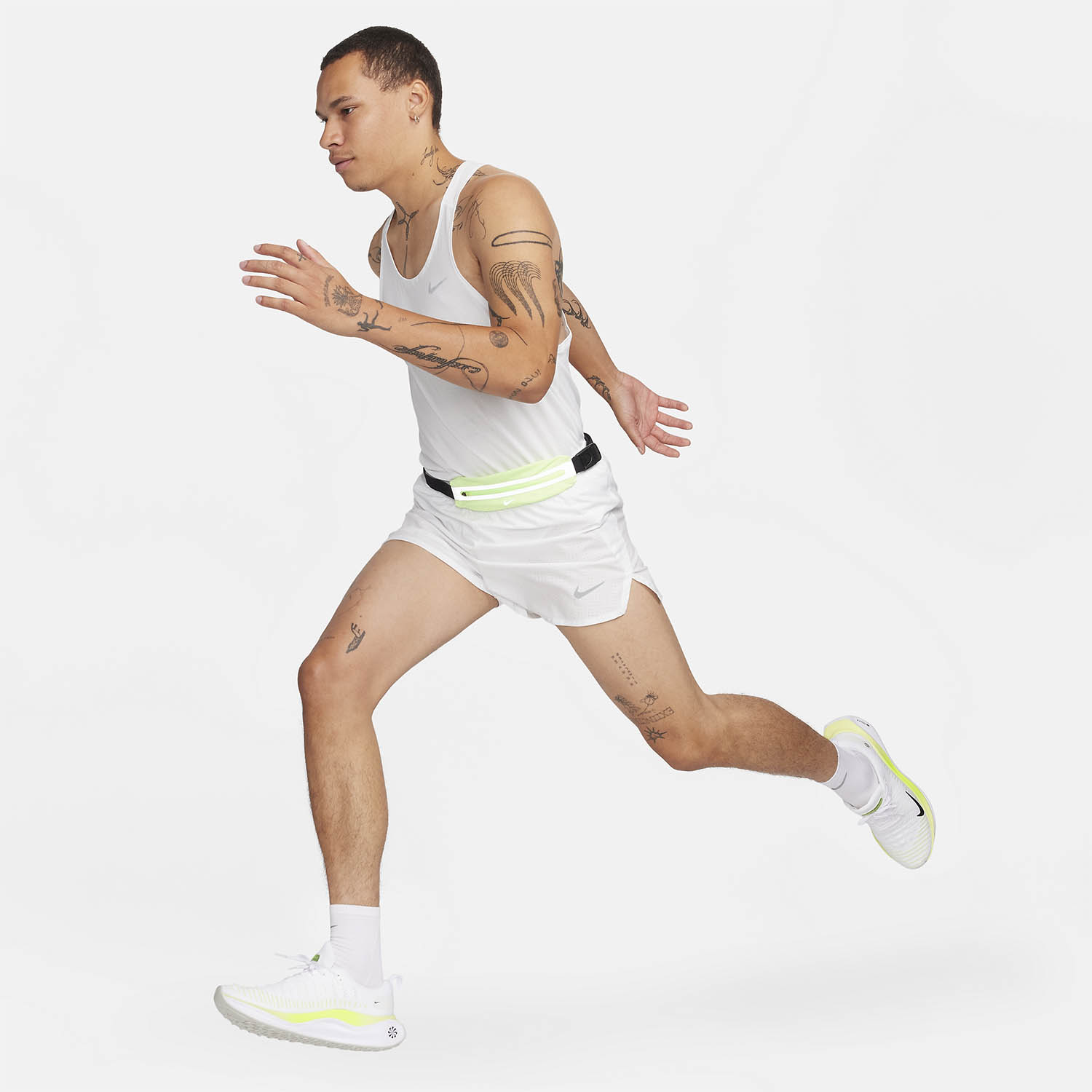 Nike Dri-FIT Fast 3in Pantaloncini Summit White/Reflective Silver