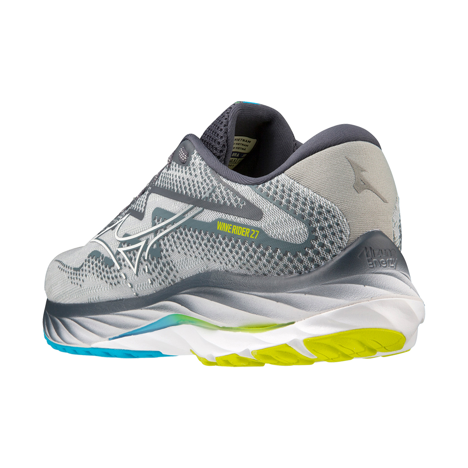 Mizuno Wave Rider 27 Pearl Blue/White/Bolt 2 Neon