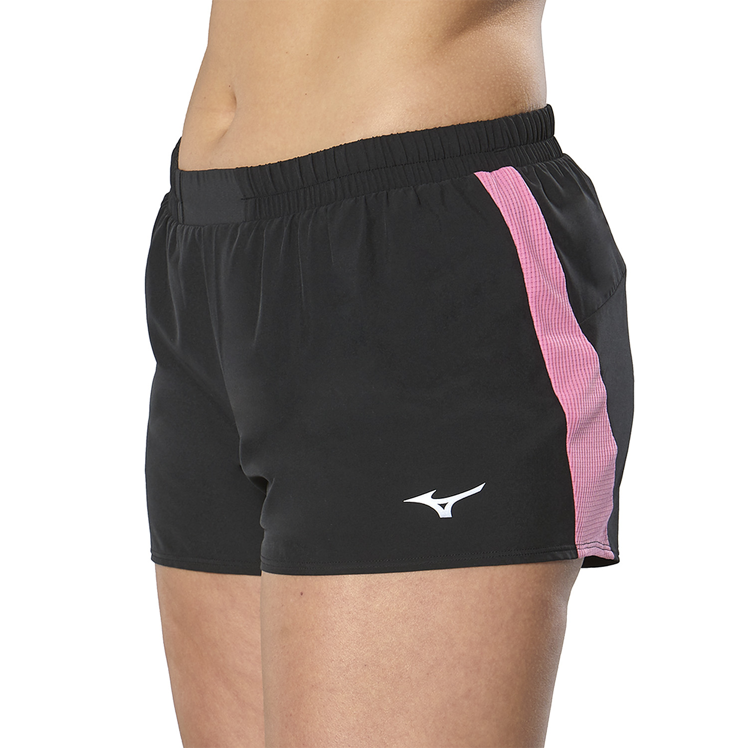 Mizuno Aero 2.5in Pantaloncini Black/Wild Orchid