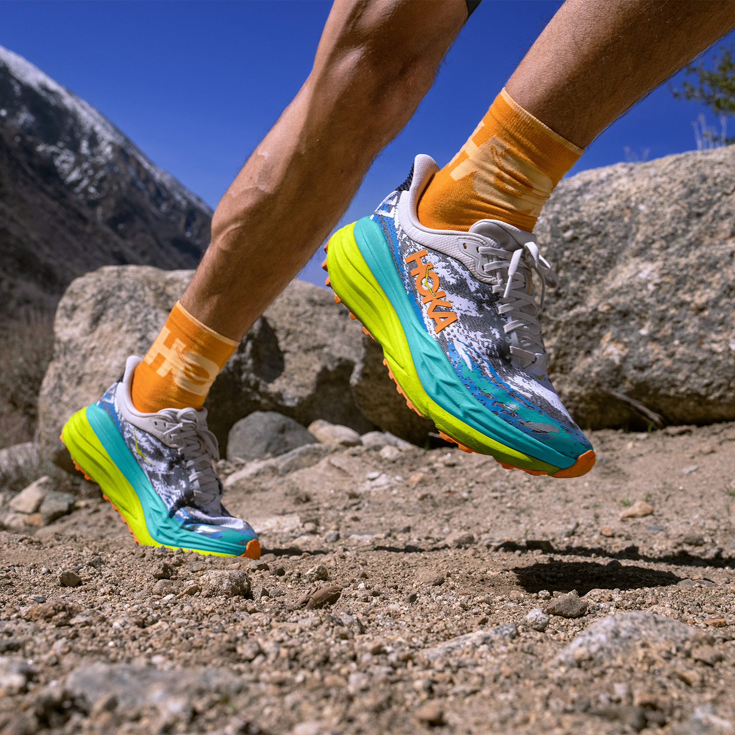 Hoka Stinson 7 White/Evening Primrose