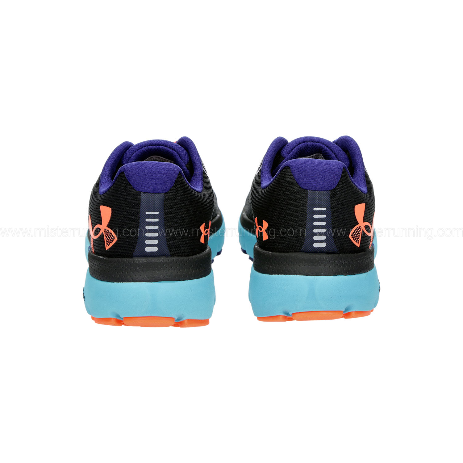 Under Armour HOVR Infinite 4 Black/Blue Surf/Orange Blast