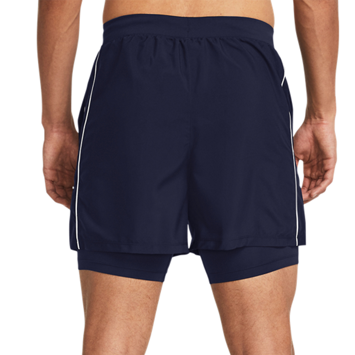 Under Armour Run Everywhere 5in Pantaloncini Midnight Navy/Black/White