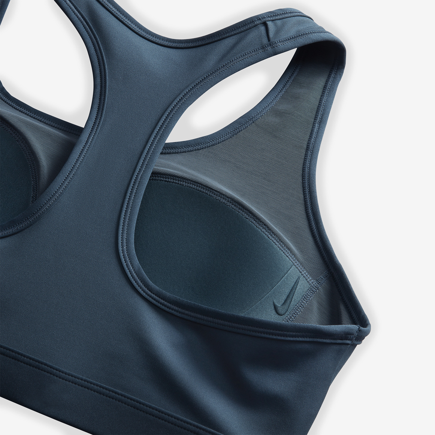 Nike Swoosh Dri-FIT Reggiseno Sportivo Deep Jungle/White