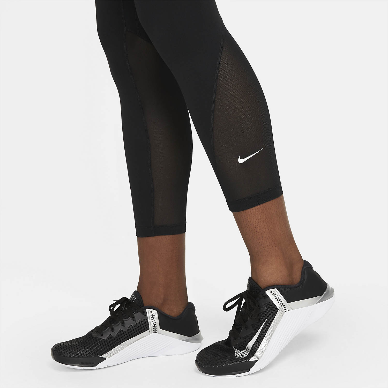 Nike One Mid Rise 7/8 Tights Black/White
