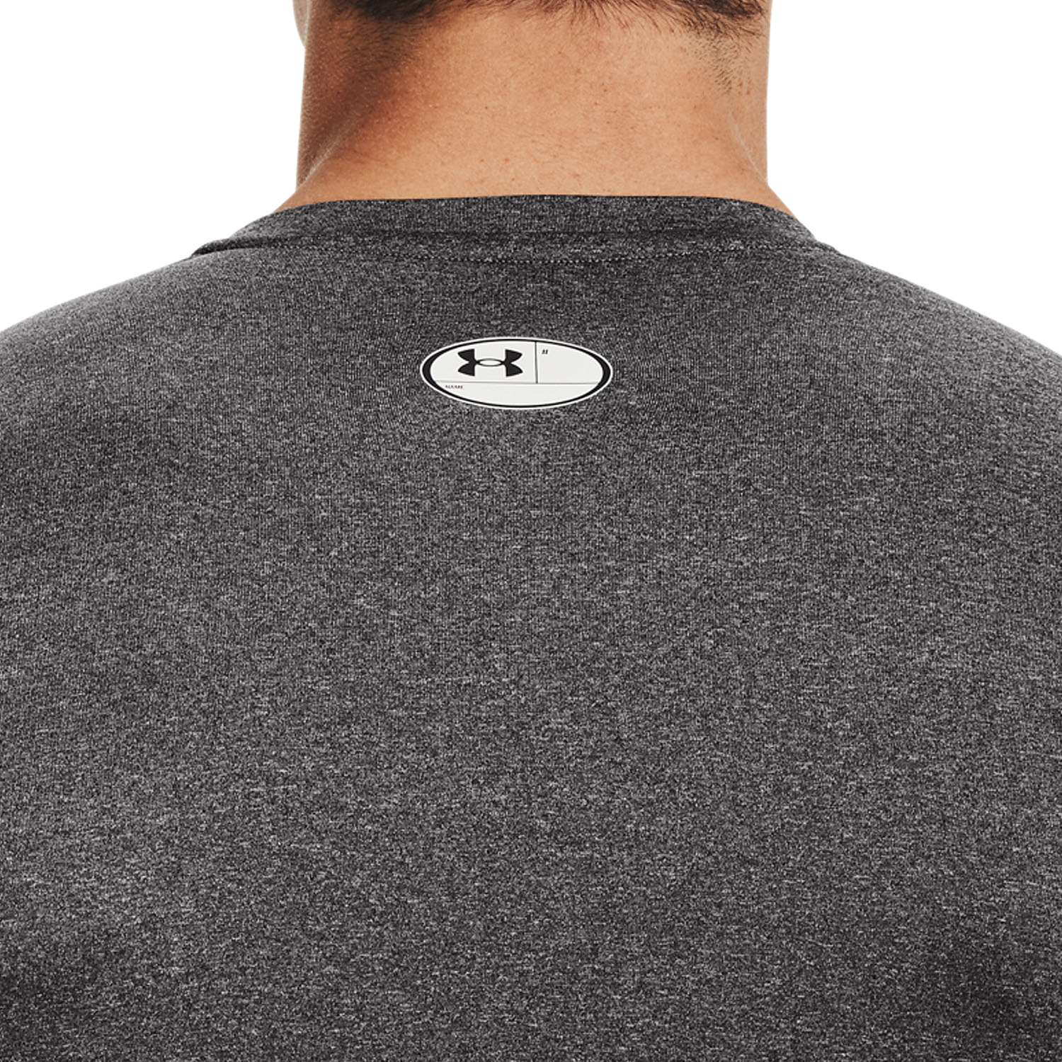 Under Armour HeatGear Compression Maglia Carbon Heather/Black