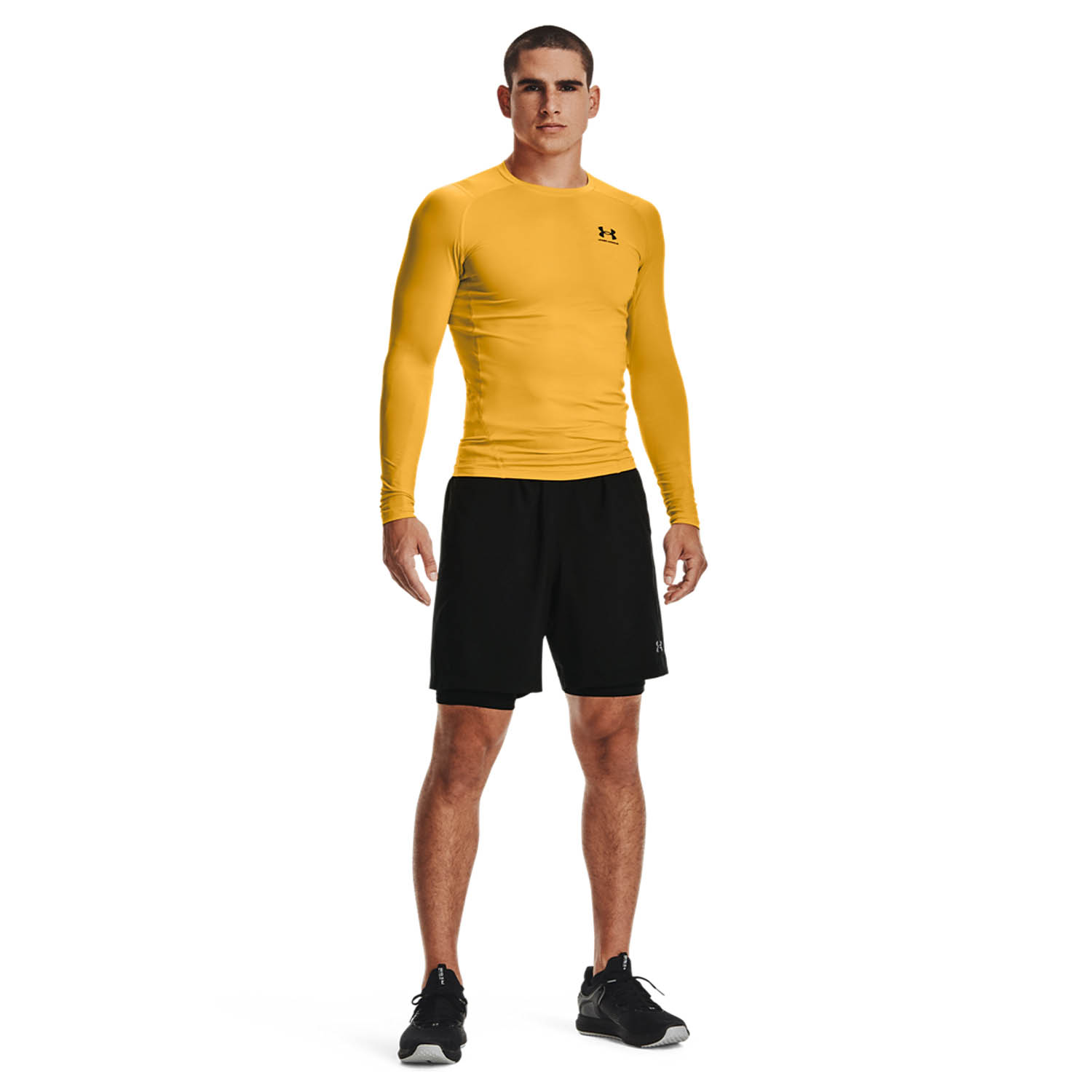 Under Armour HeatGear Calzamaglia Corta Black/Pitch Gray