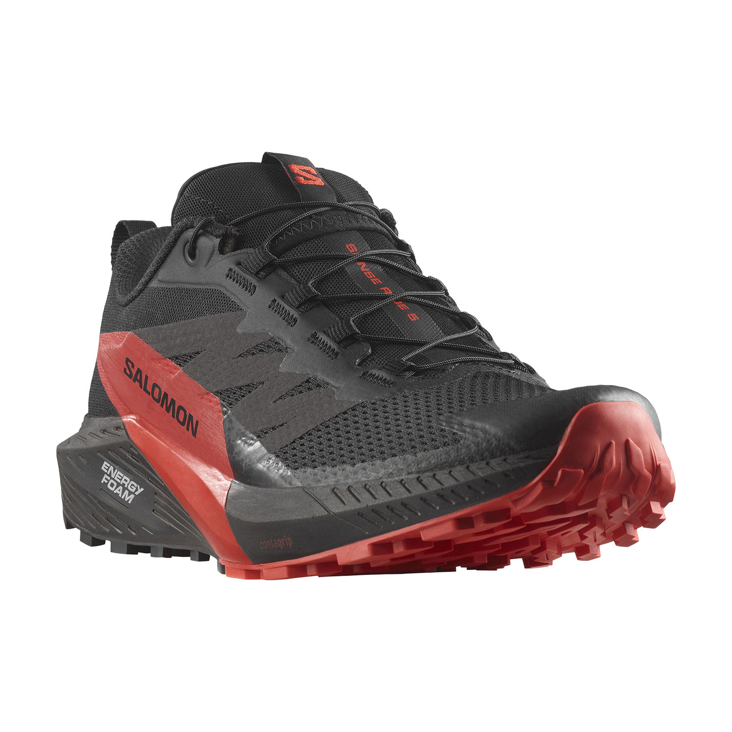 Salomon Sense Ride 5 Black/Fiery Red/Black