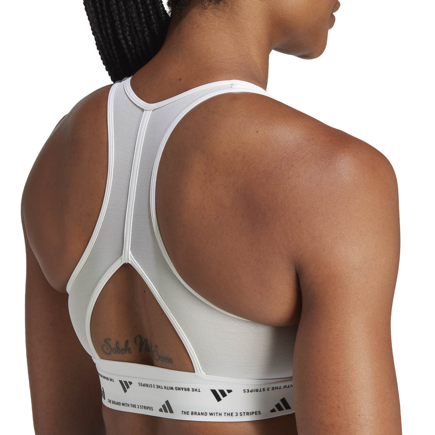 adidas Power 3S Reggiseno Sportivo White/Black