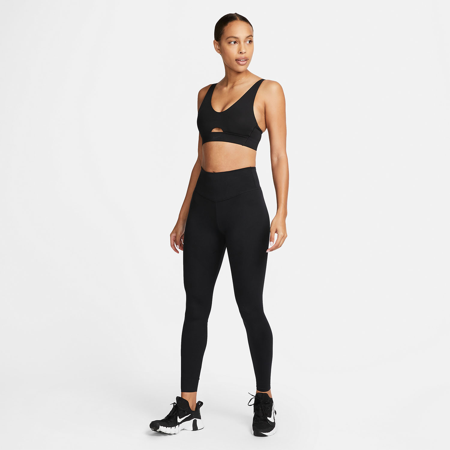 Nike Dri-FIT Indy Reggiseno Sportivo Black/Dark Smoke Grey