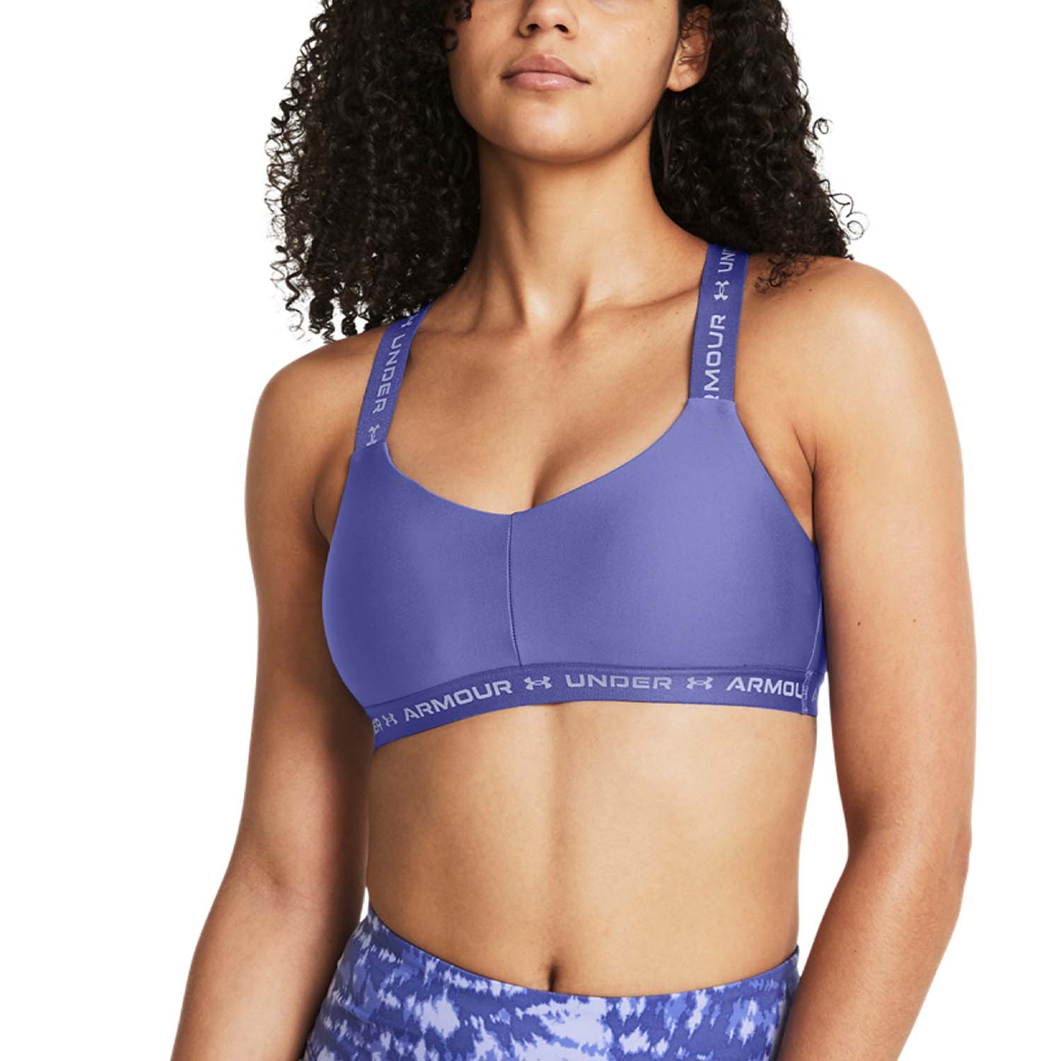 Under Armour Crossback Low Reggiseno Sportivo Starlight/Celeste