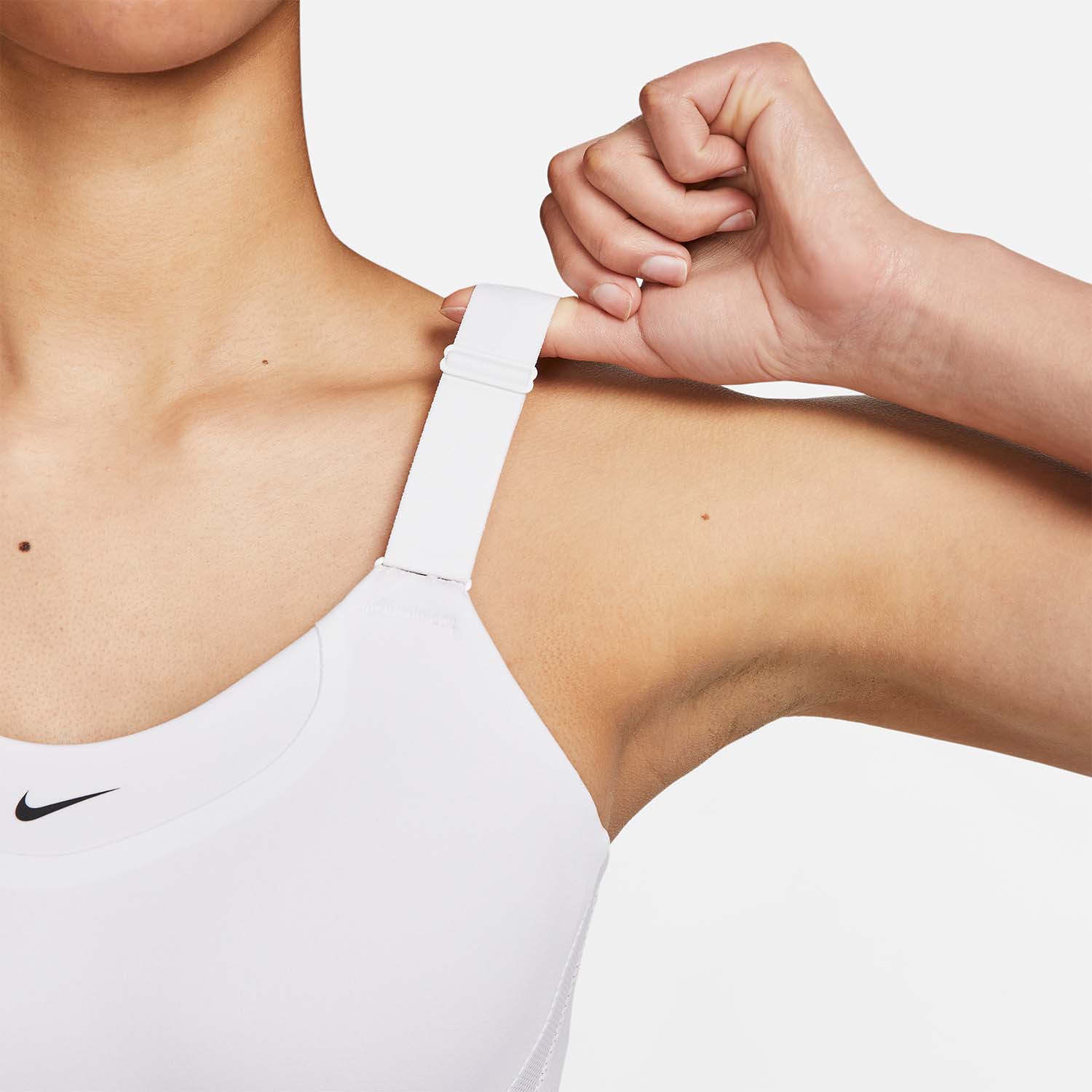 Nike Dri-FIT Alpha Reggiseno Sportivo White/Stone Mauve/Black