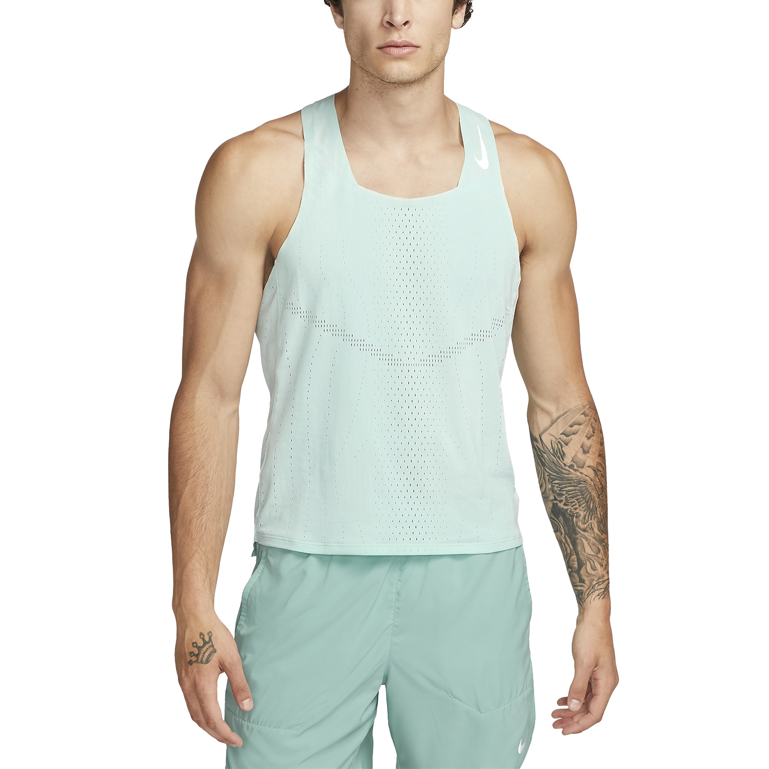 Nike Dri-FIT ADV AeroSwift Canotta Jade Ice/White