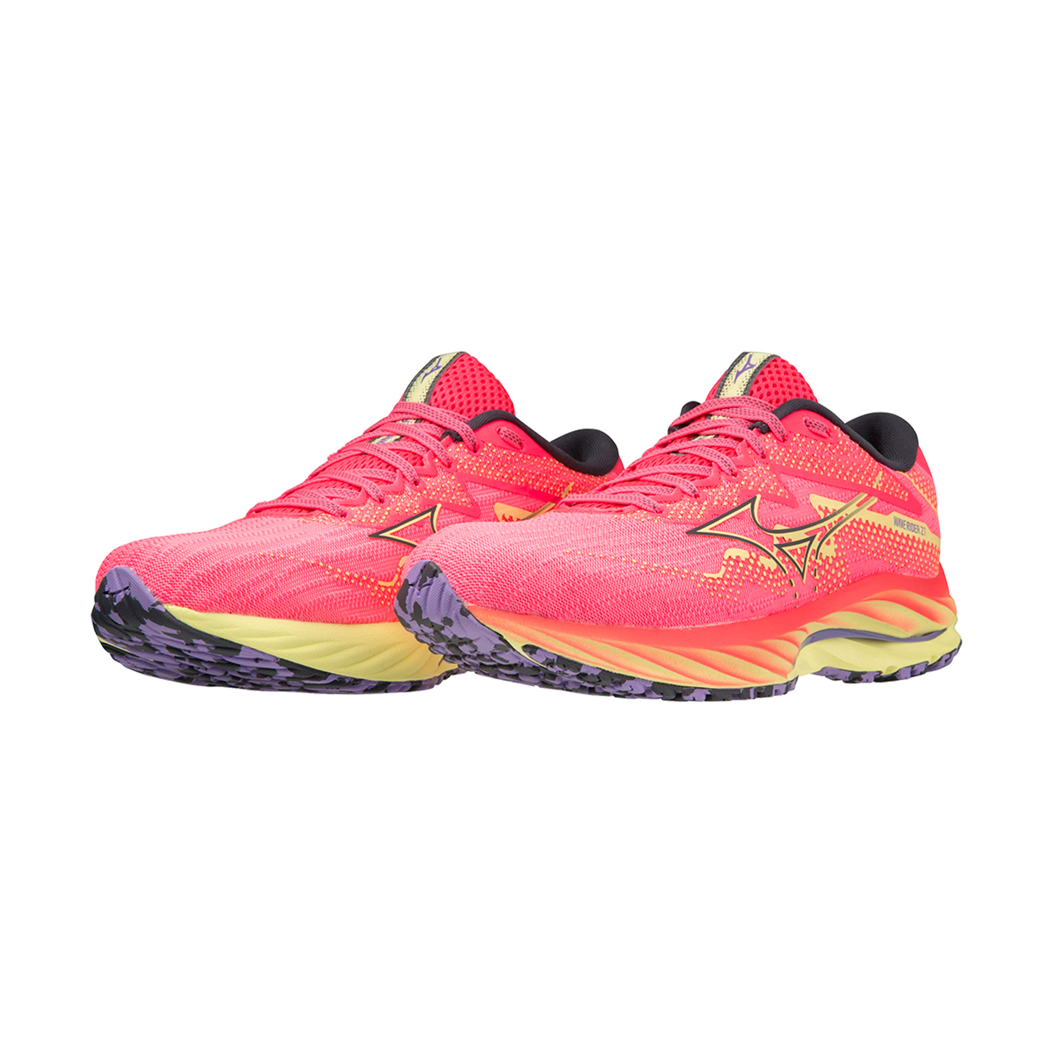 Mizuno Wave Rider 27 High Vis Pink/Ombre Blue/Luminous